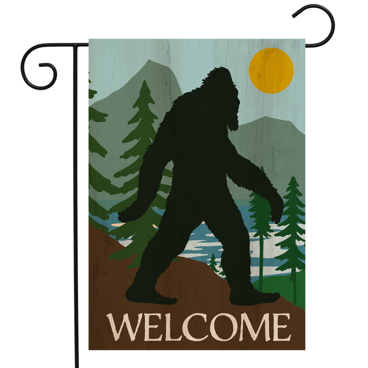 Bigfoot Welcome Garden Flag