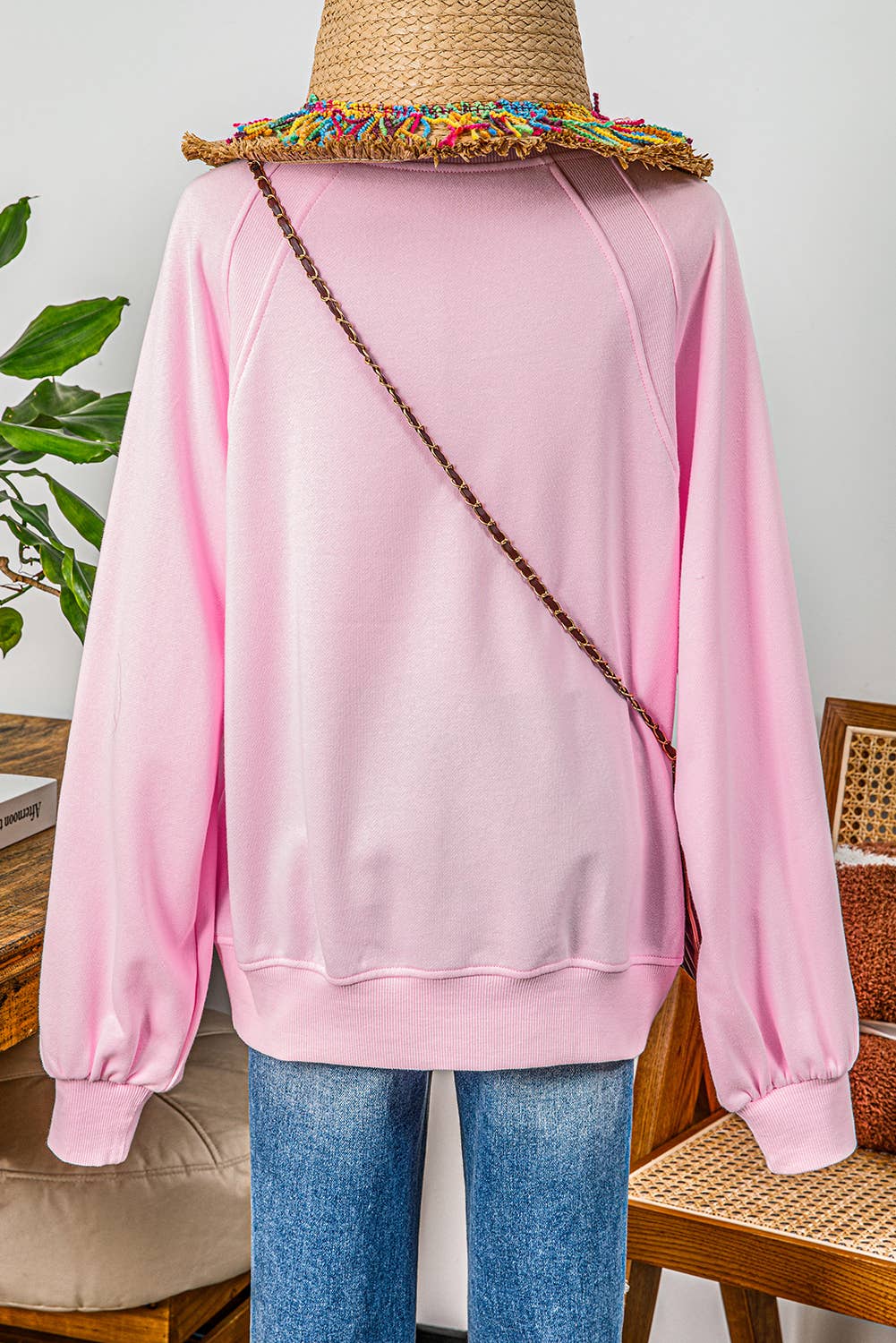 Valentine Hugs and Kisses Pop Up Embroidered Sweatshirt