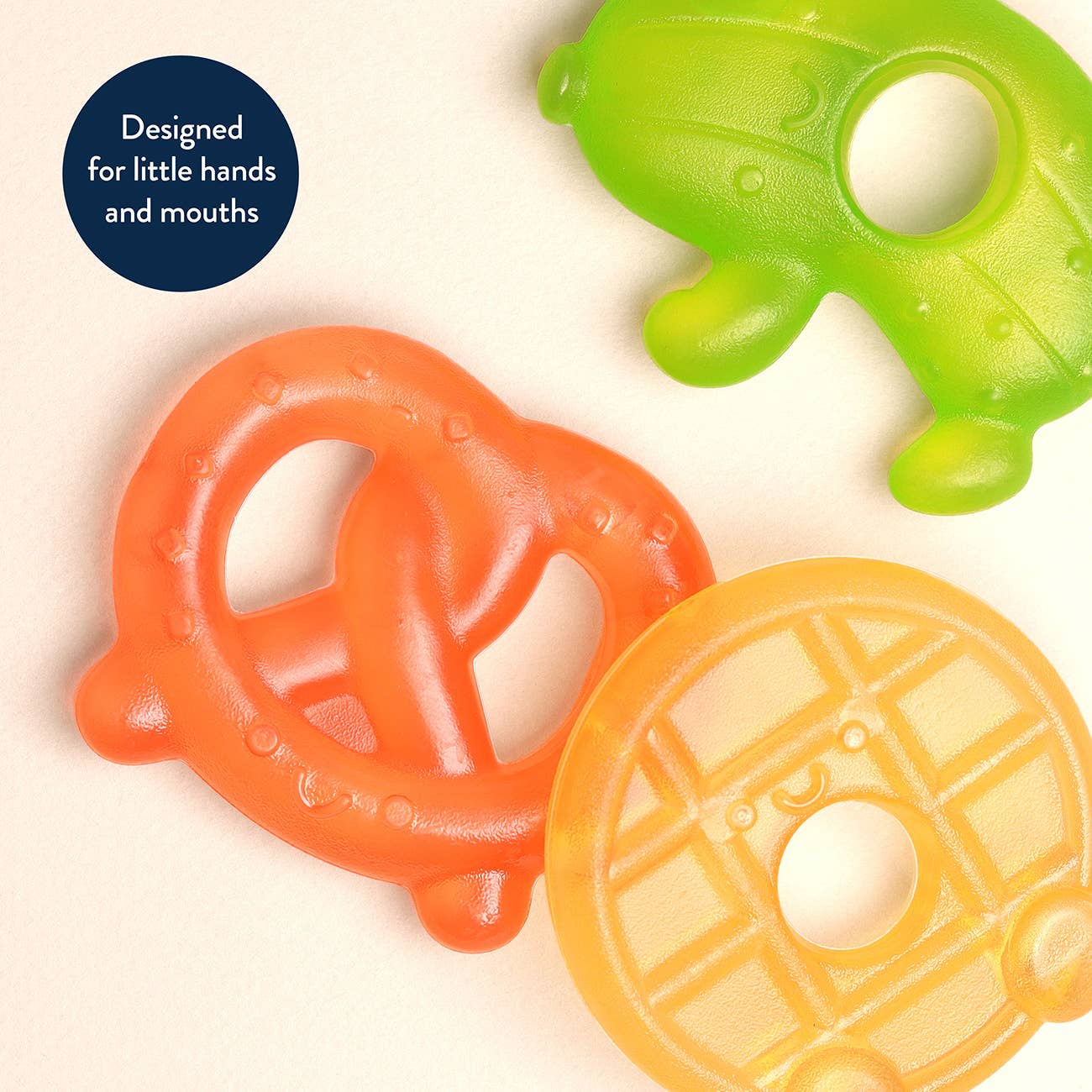 *NEW OPTION* Cutie Coolers™ Water Filled Teethers (3-pack): Silly Foods