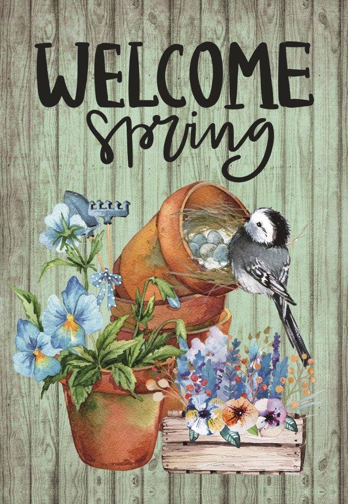 Blue Bird Garden Flag 12in by 18in