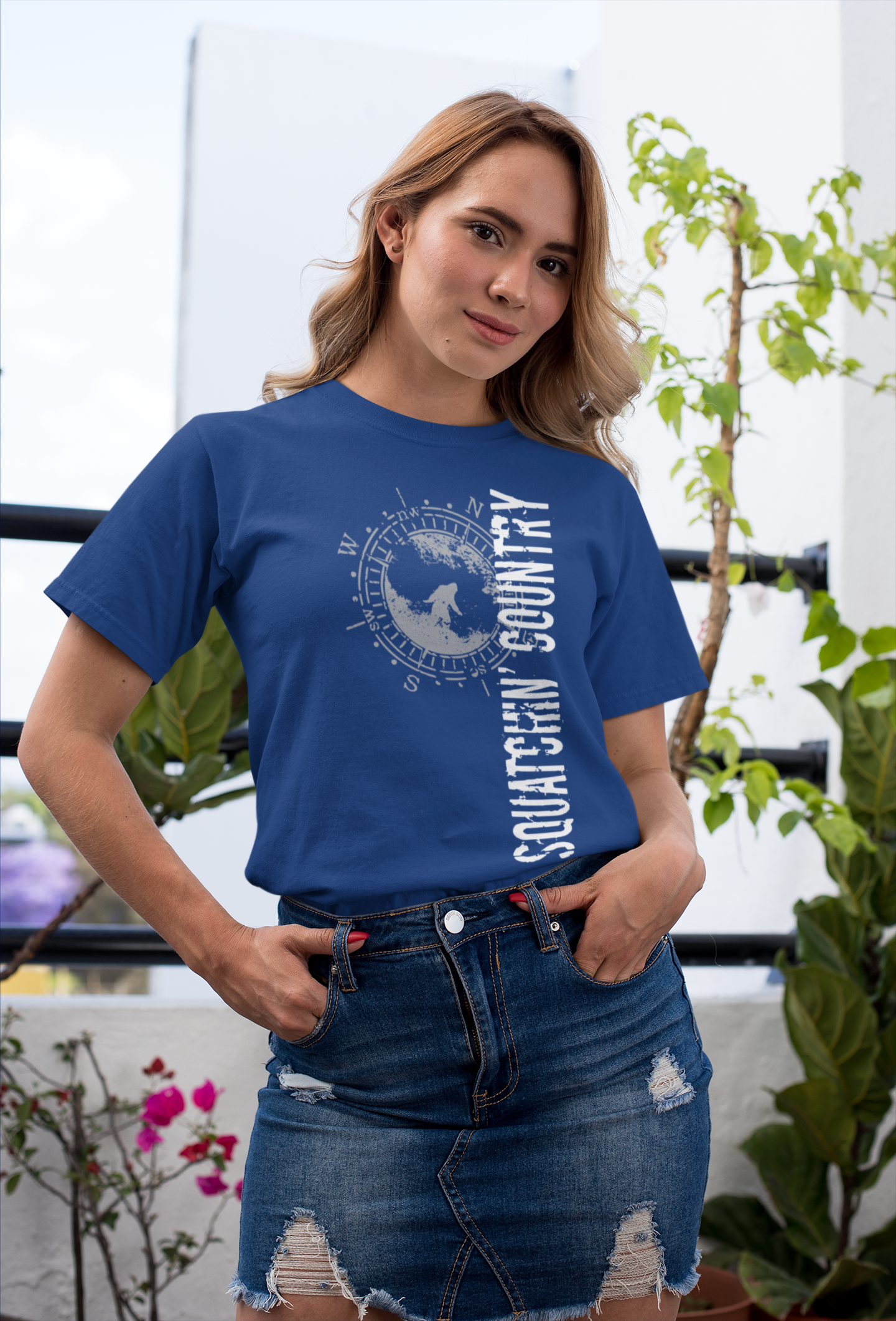 Squatchin' Country designer shirt: Navy / 4X