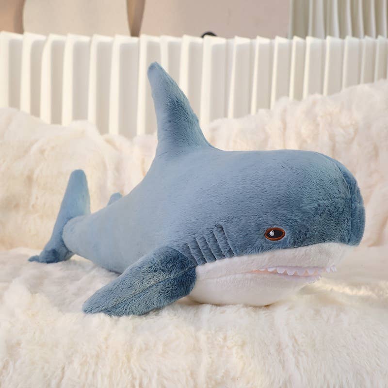 11" Shark plush - various colors: Gray