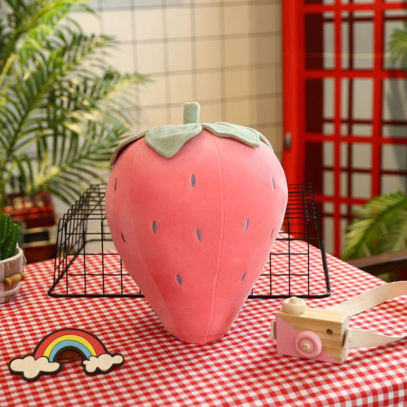 8" Strawberry Plush: Red