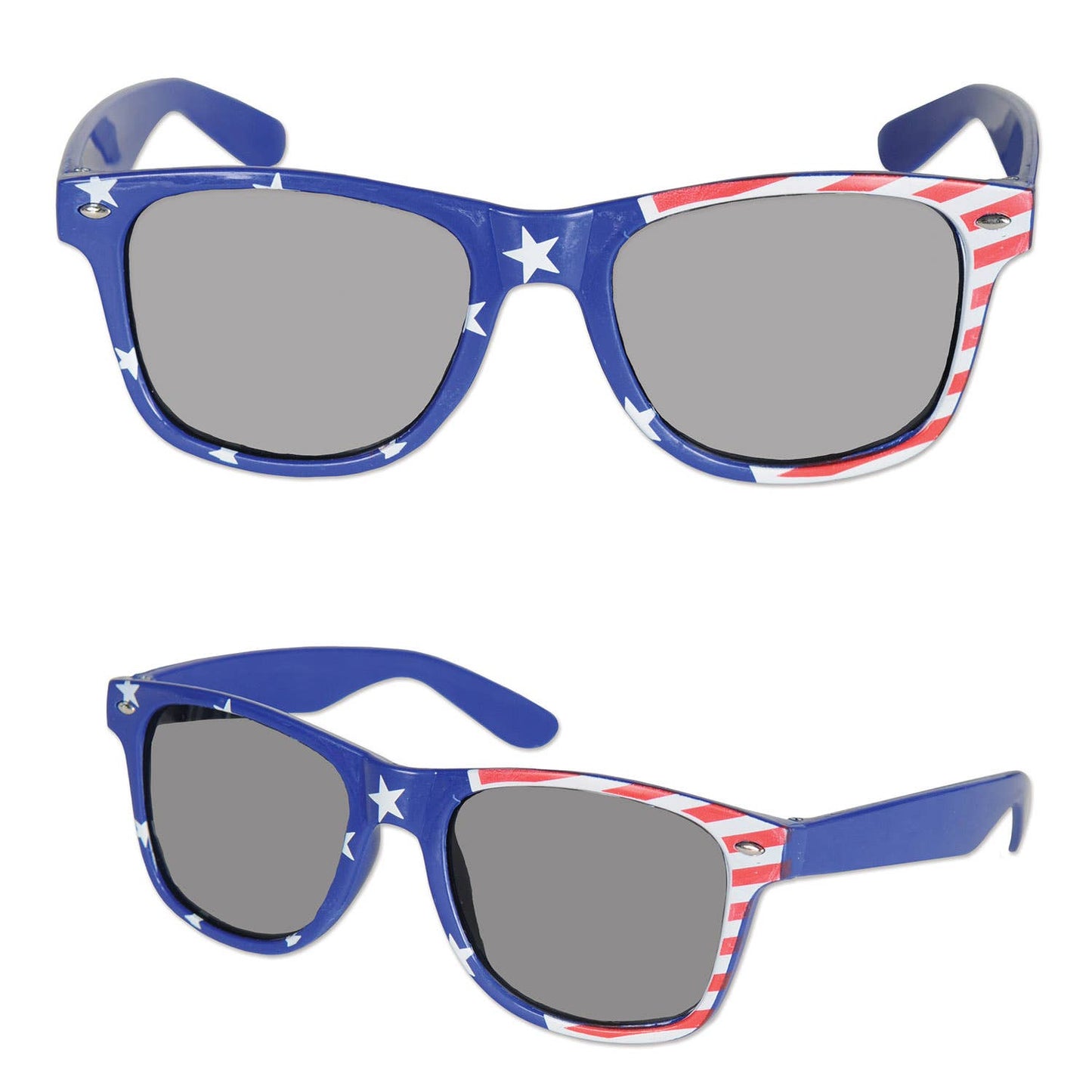 Patriotic Glasses, one size fits most, Red White Blue