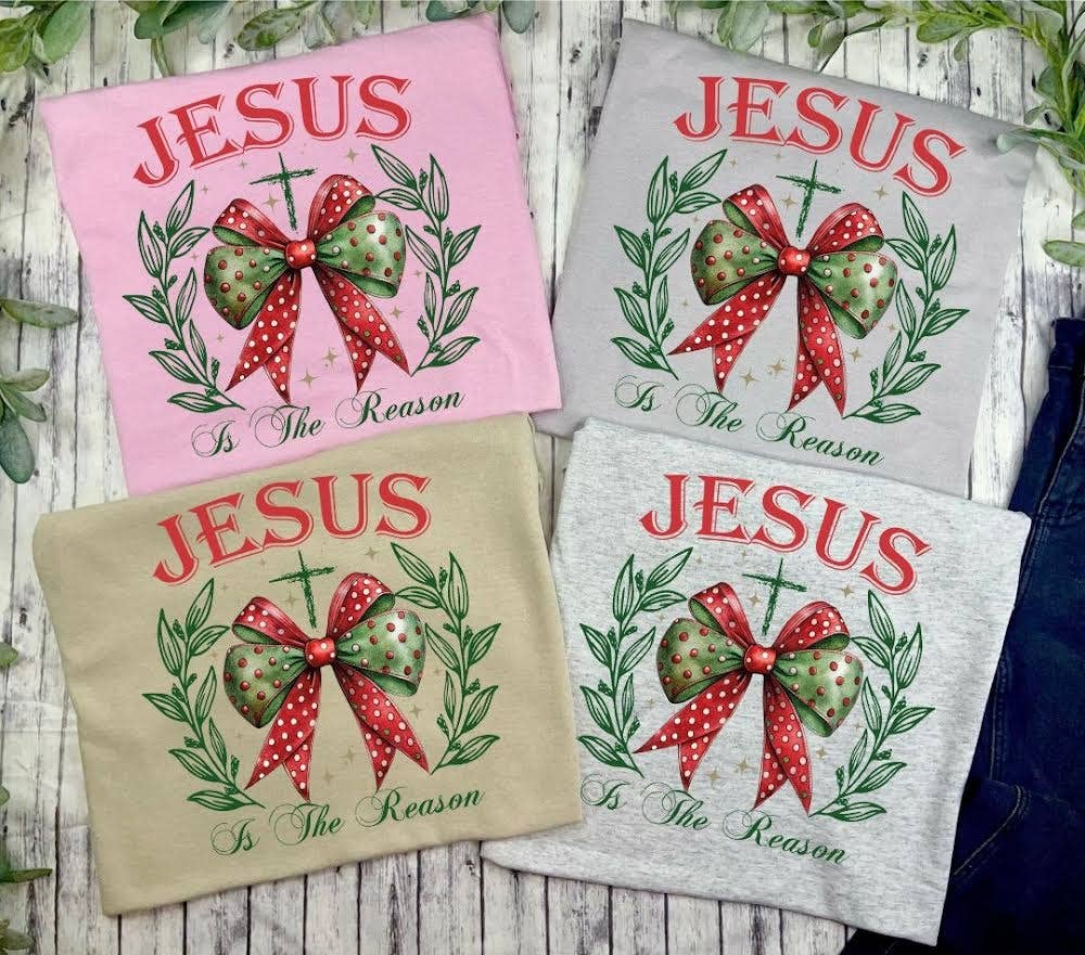 Jesus is the reason (T-Shirt): Tan / XL