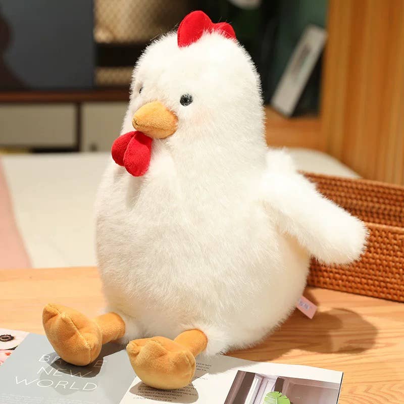 12" Rooster Plush: Yellow