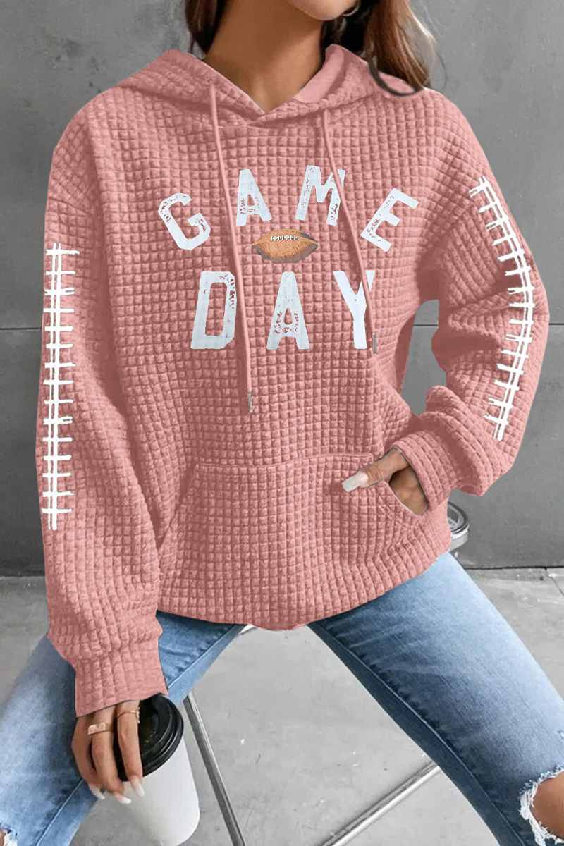 CWOHOL0607_AUTUMN HOODED LONG-SLEEVED MONOGRAMMED TOP: WINE / (M) 1