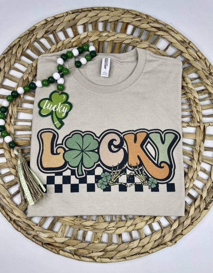 Lucky (T-Shirt): Jerzee Tan / XL
