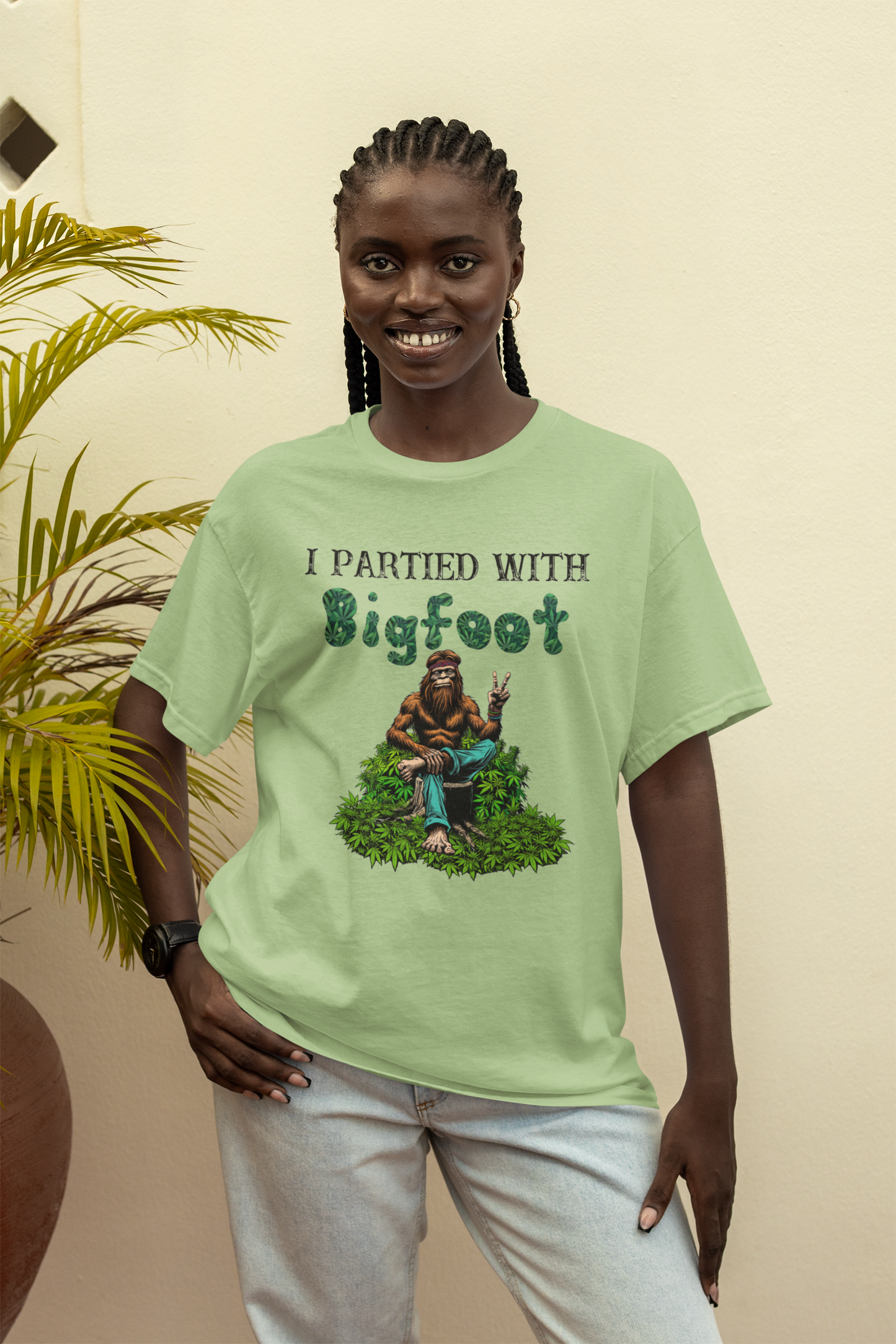 I partied with Bigfoot (kiwi green) - customizable : LG