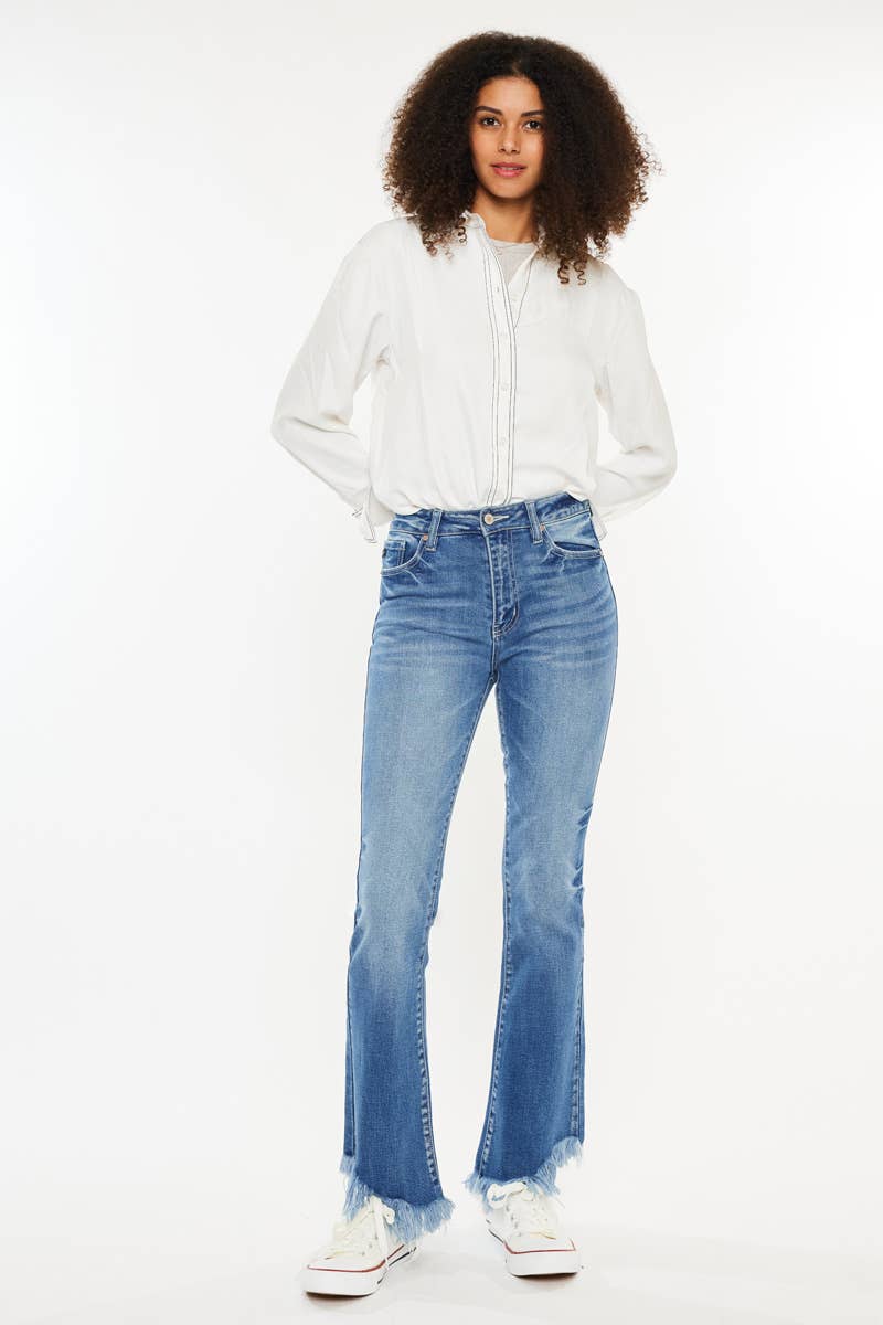 OPEN PACK HIGH RISE BOOTCUT JEANS-KC70048M: MEDIUM / 11/29
