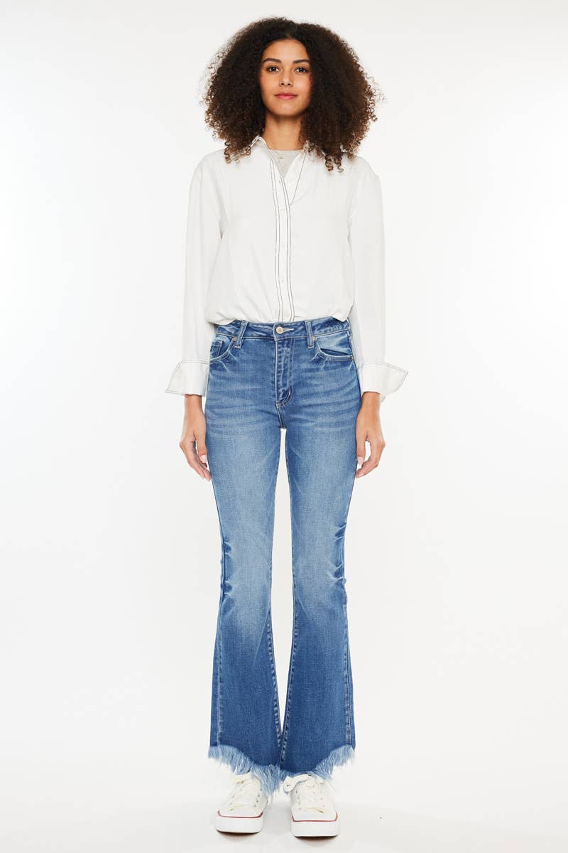 OPEN PACK HIGH RISE BOOTCUT JEANS-KC70048M: MEDIUM / 11/29