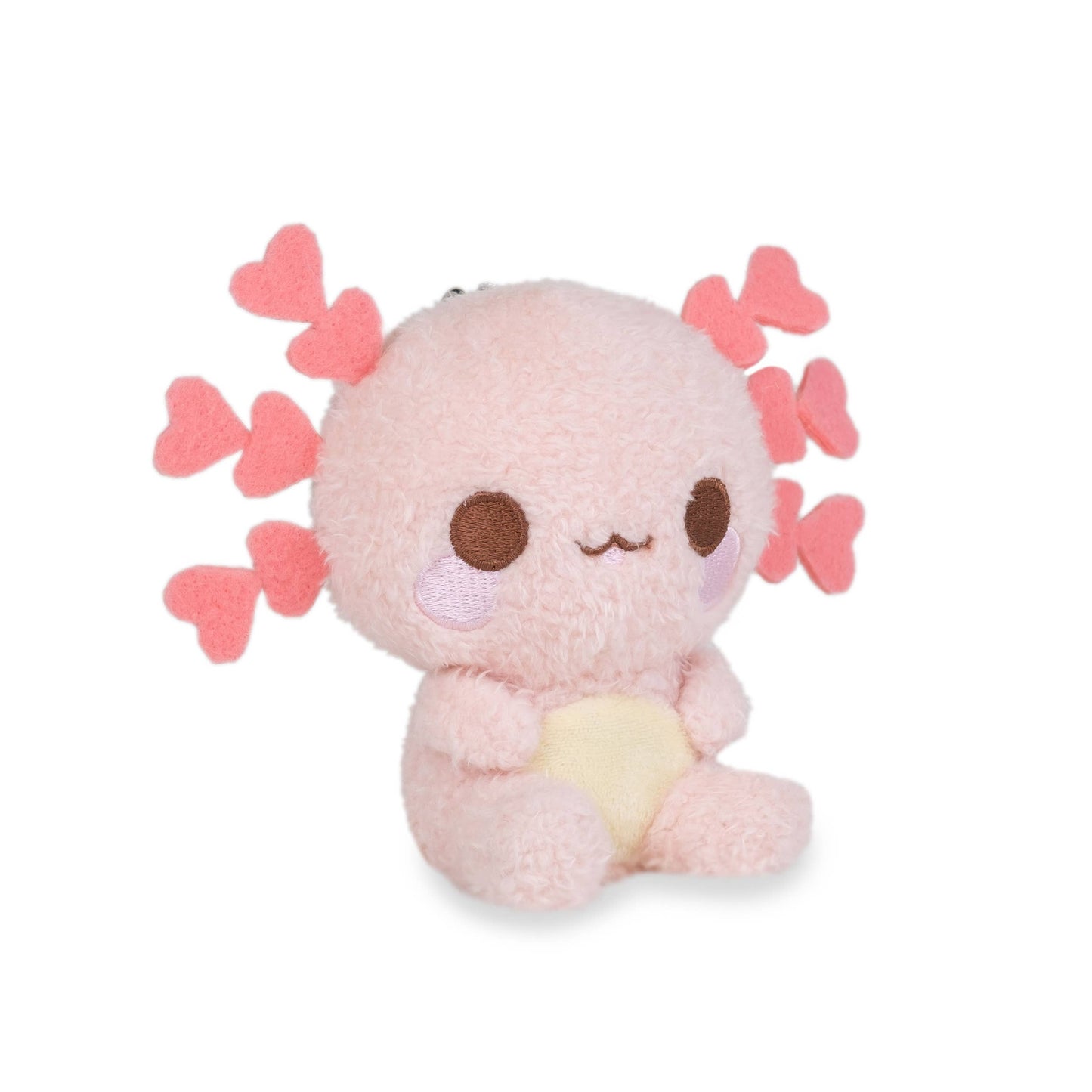 Mini Lottie Keychain (Cute Kawaii Pink Axolotl Plush Clip)