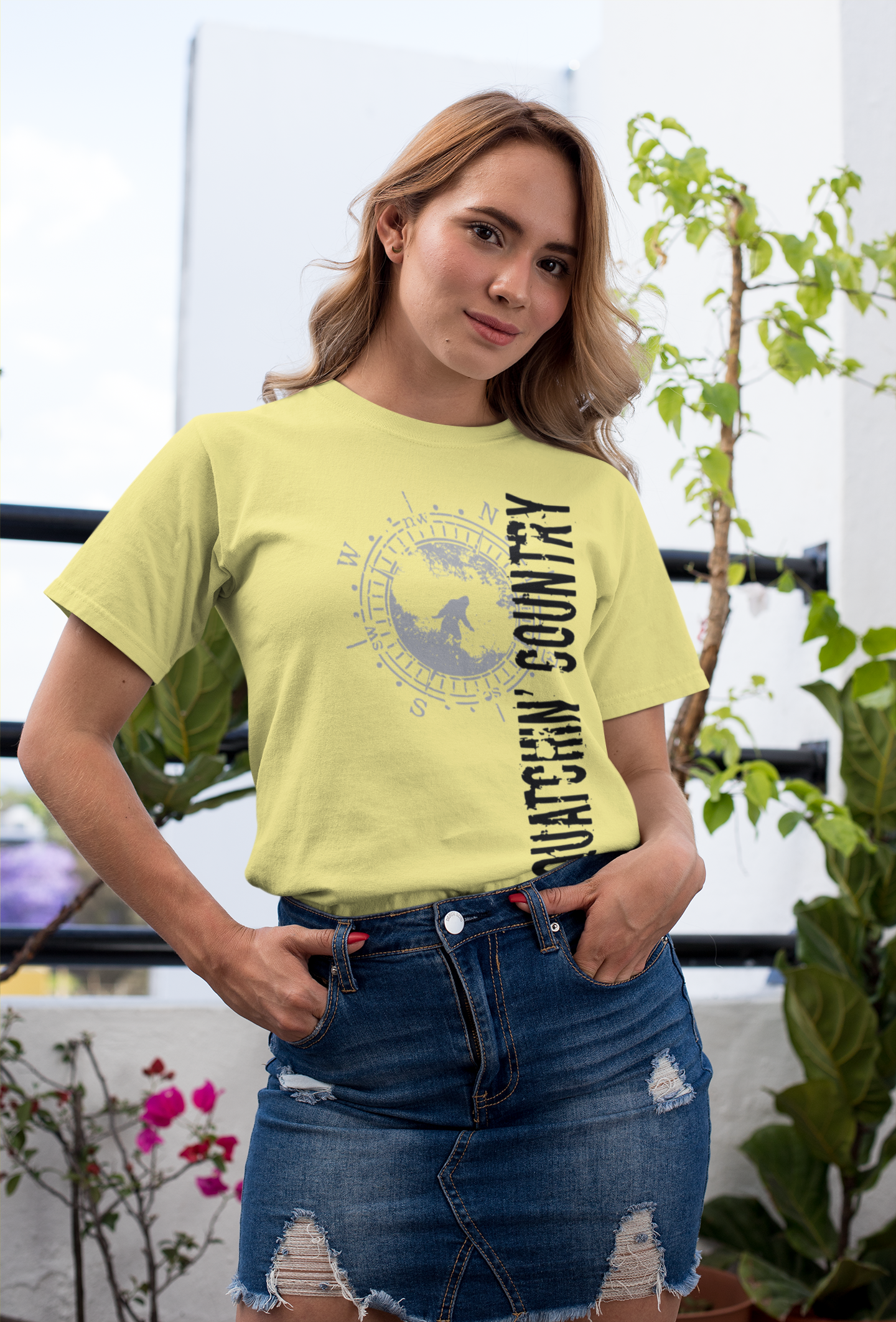 Squatchin' Country designer shirt: Navy / 3X