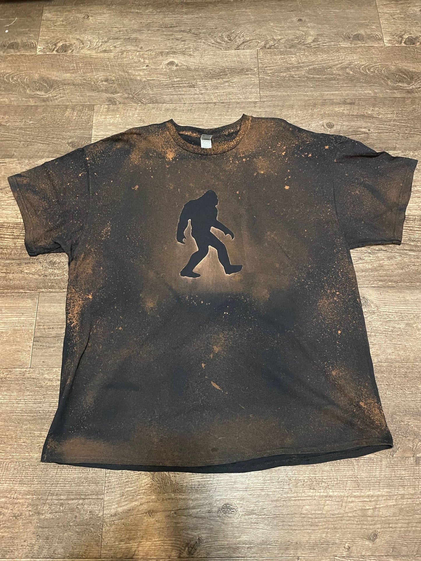 Bigfoot silhouette T-shirt (black): XL