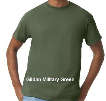 Biker Bigfoot on green t-shirt - Biker Squatch Collection: LG