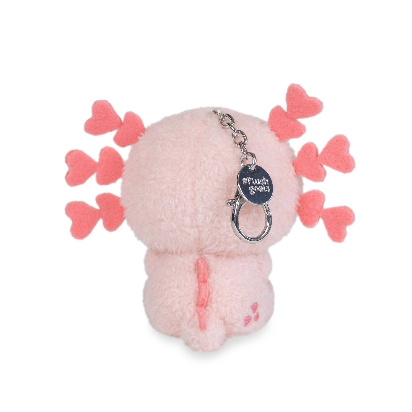 Mini Lottie Keychain (Cute Kawaii Pink Axolotl Plush Clip)