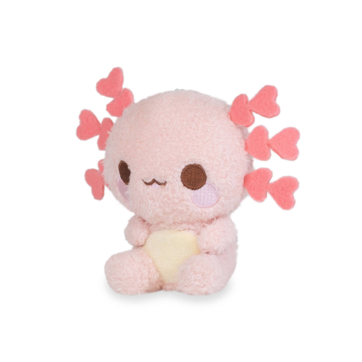 Mini Lottie Keychain (Cute Kawaii Pink Axolotl Plush Clip)