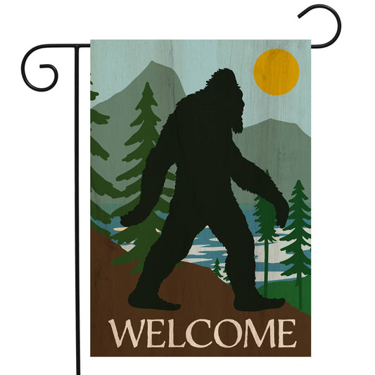 Bigfoot Welcome Garden Flag