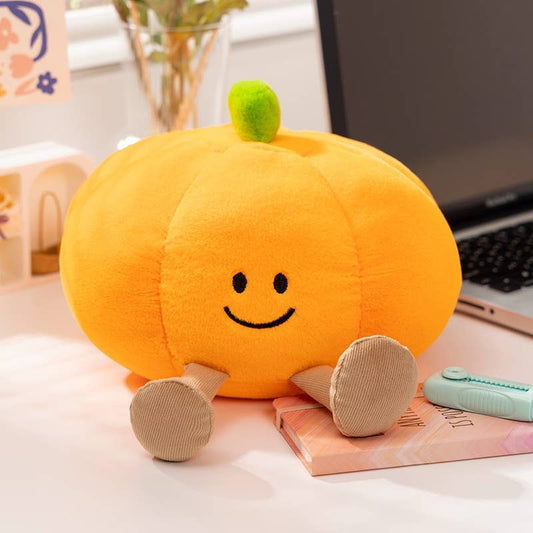 8" Smiling Pumpkin Plush