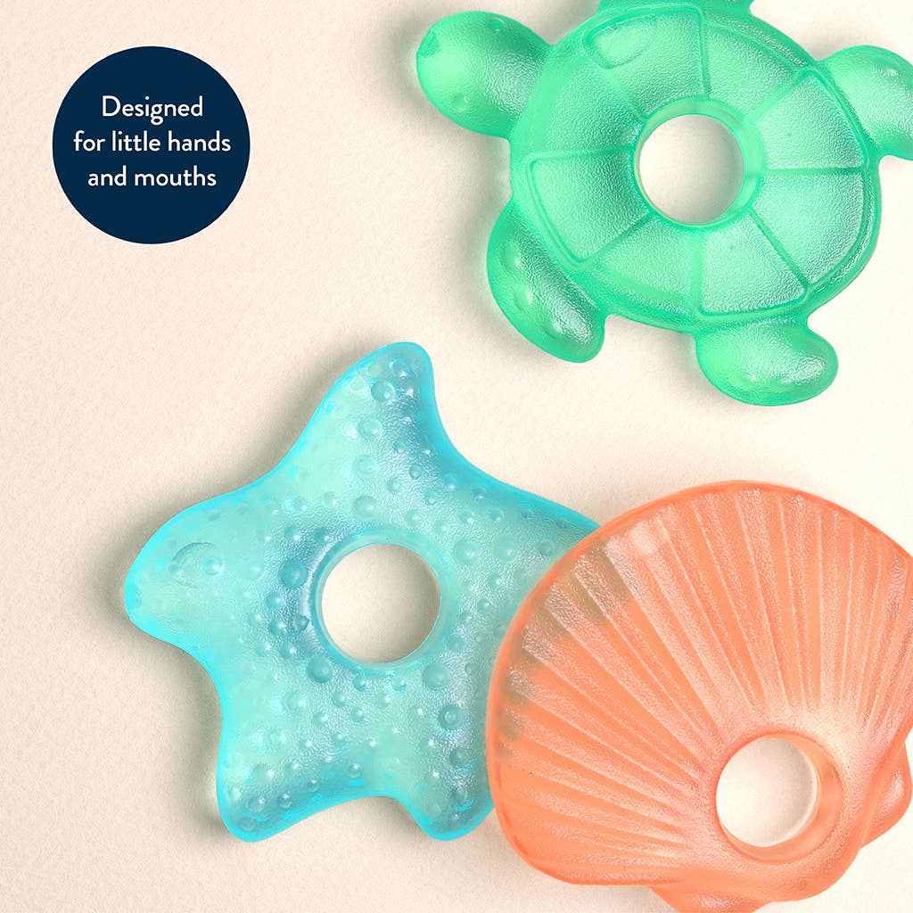 *NEW OPTION* Cutie Coolers™ Water Filled Teethers (3-pack): Silly Foods