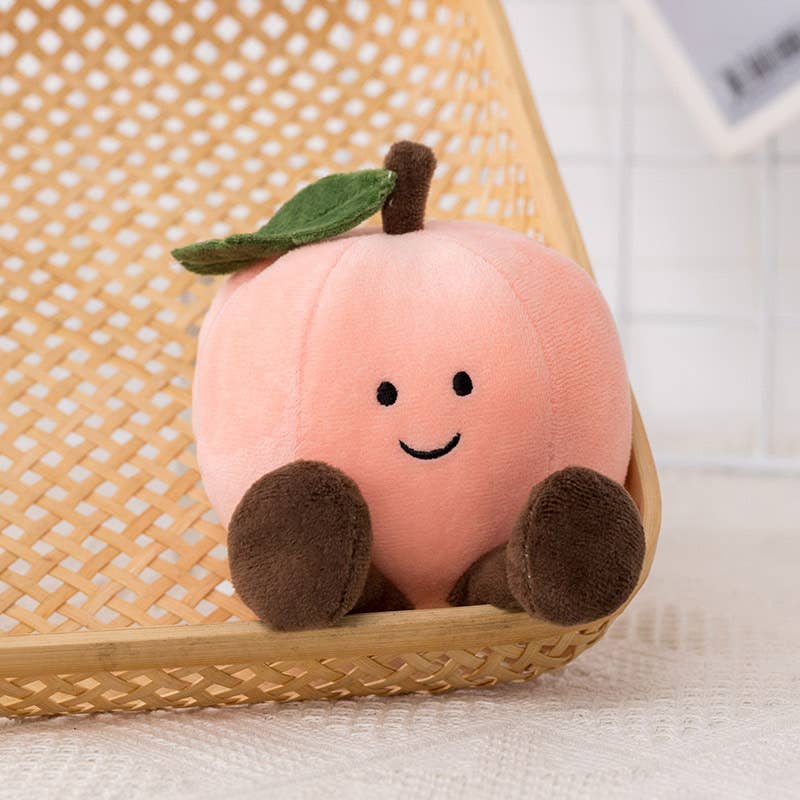 6-6.5" Peach Plush (length including legs)