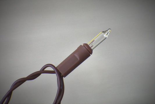 Mini Country Lights Brown Cord 100 Bulb