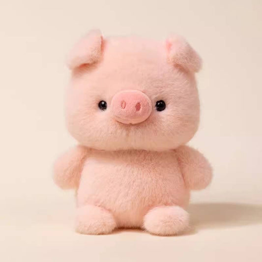 6.5" Pink Pig Plush