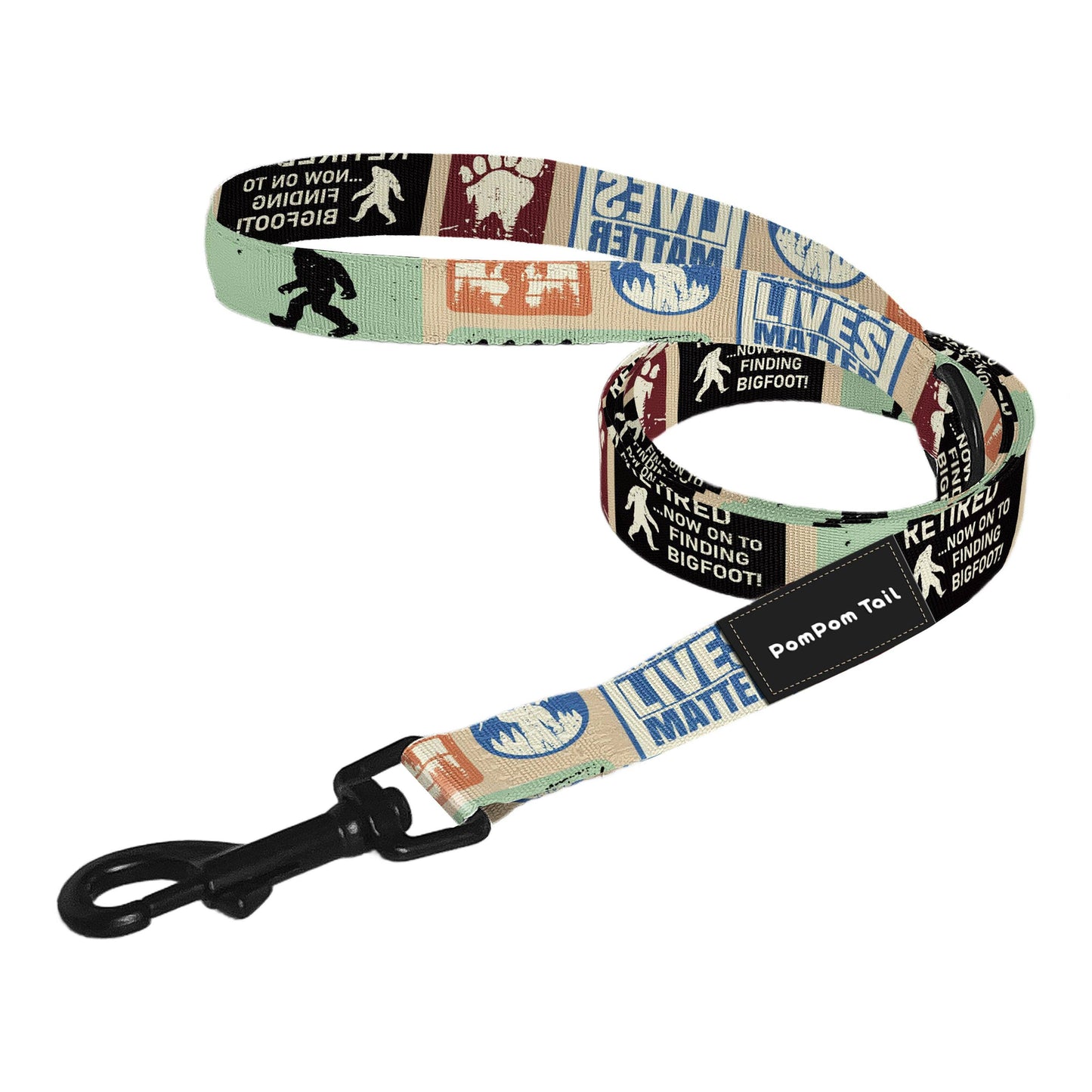 POMPOM TAIL Bigfoot Design Best Dog Leash for Large Dogs