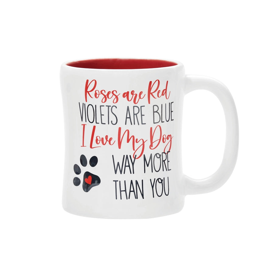 Valentine's Day Love My Dog More Coffee Mug