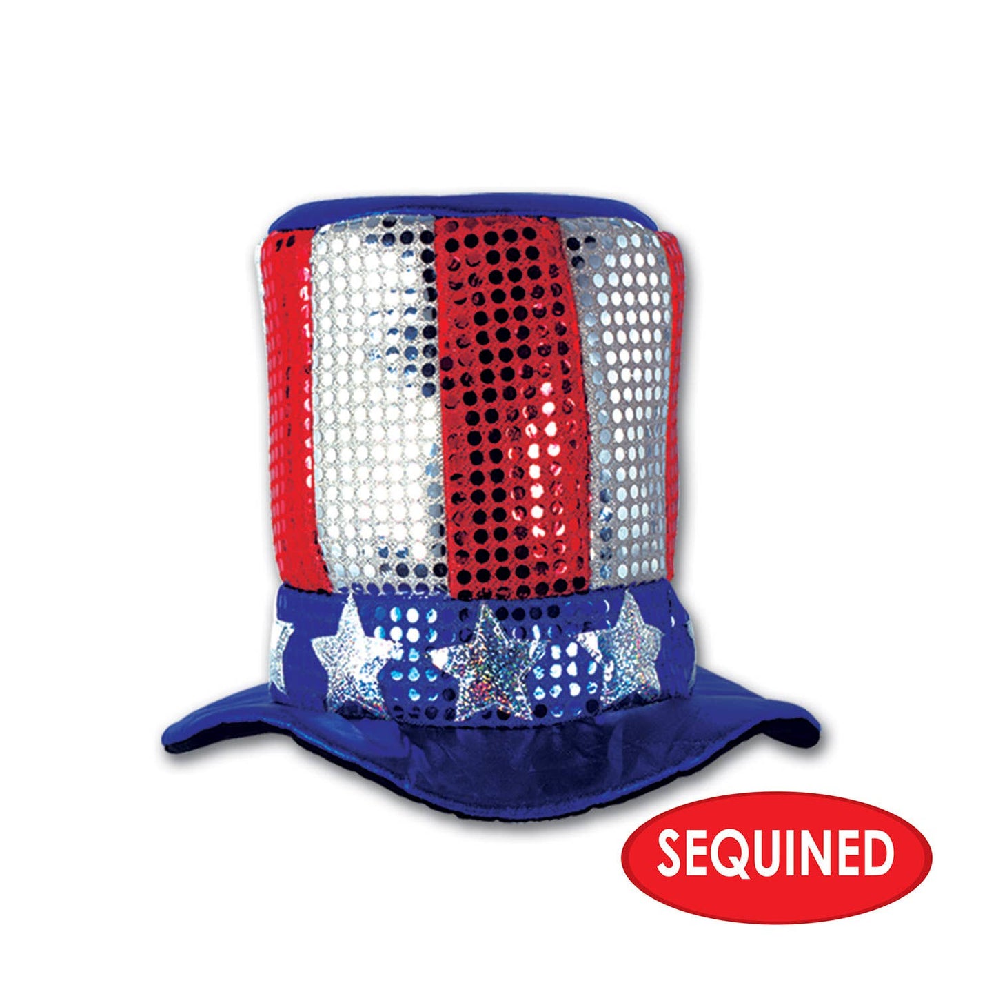 Glitz 'N Gleam Uncle Sam Top Hat, one size fits most
