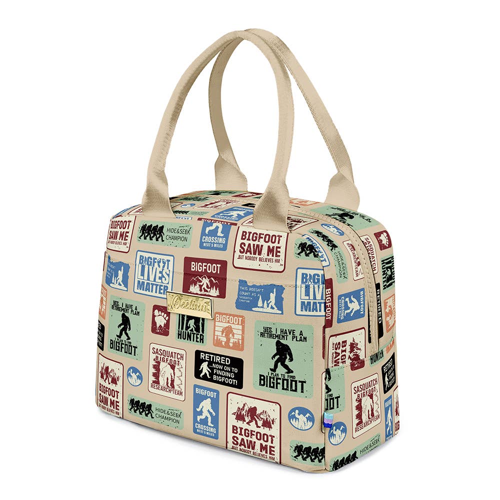 OEELINN Stylish and Designer-Inspired Bigfoot Lunch Bag for Trendy Meals