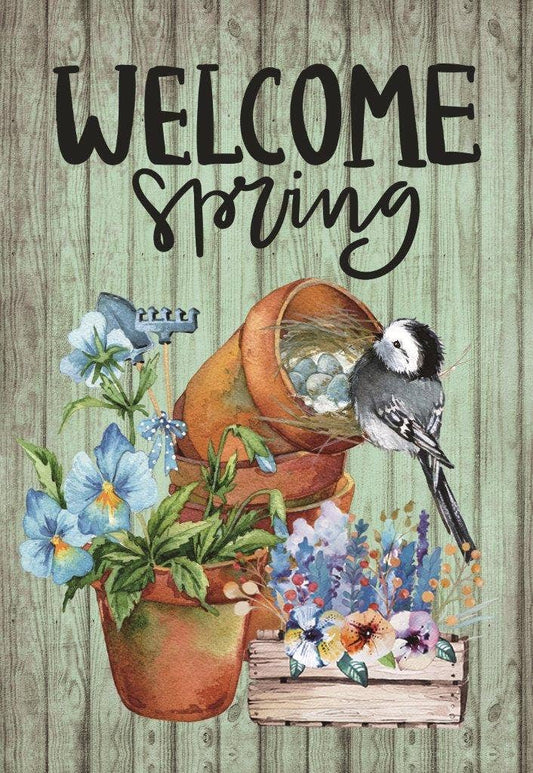 Blue Bird Garden Flag 12in by 18in