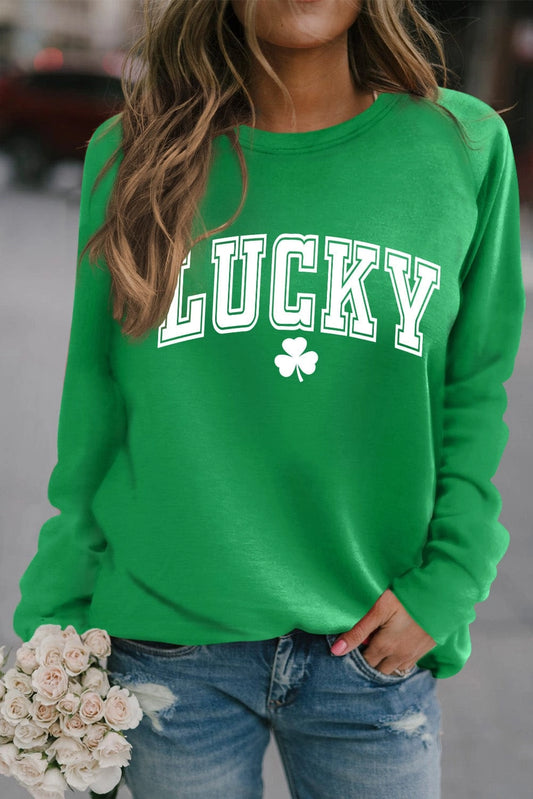 St Patricks Lucky Graphic Sweatshirt