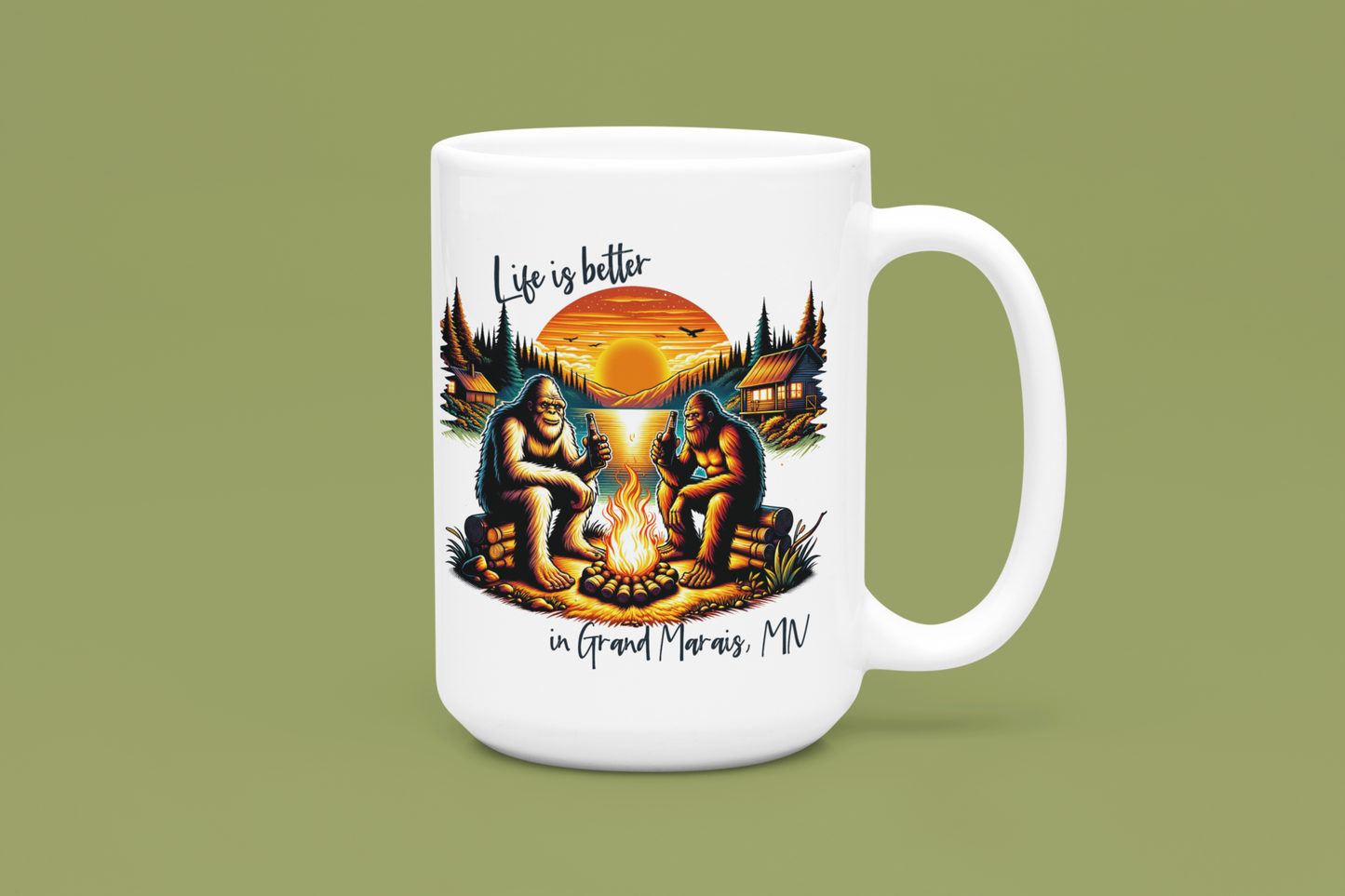 Life is better in...[your location] custom 15oz mug