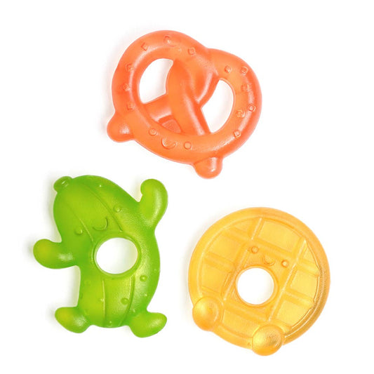 *NEW OPTION* Cutie Coolers™ Water Filled Teethers (3-pack): Silly Foods