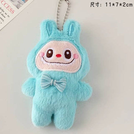 4.5"  Labubu Plushie Pendant/Keychain: Blue