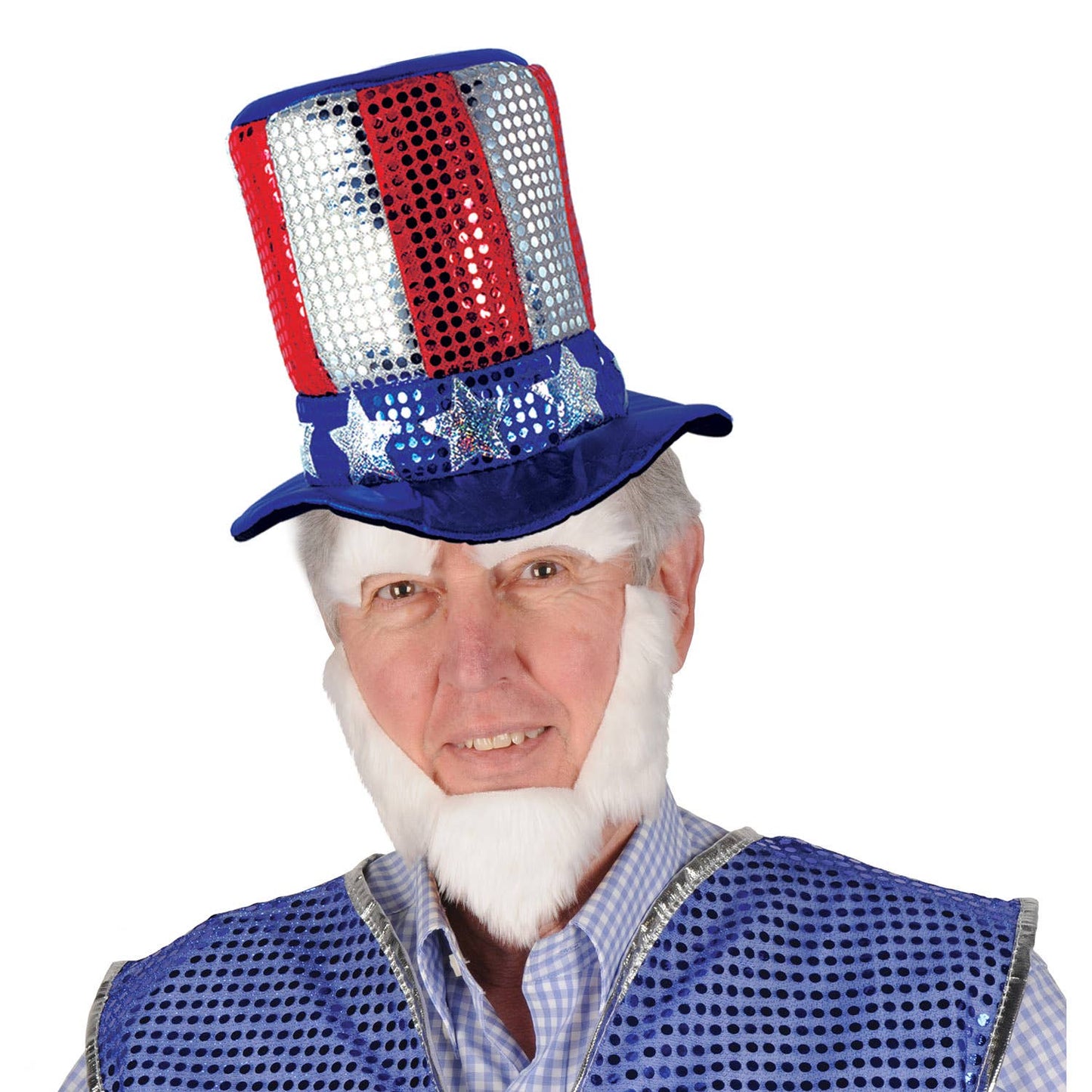 Glitz 'N Gleam Uncle Sam Top Hat, one size fits most