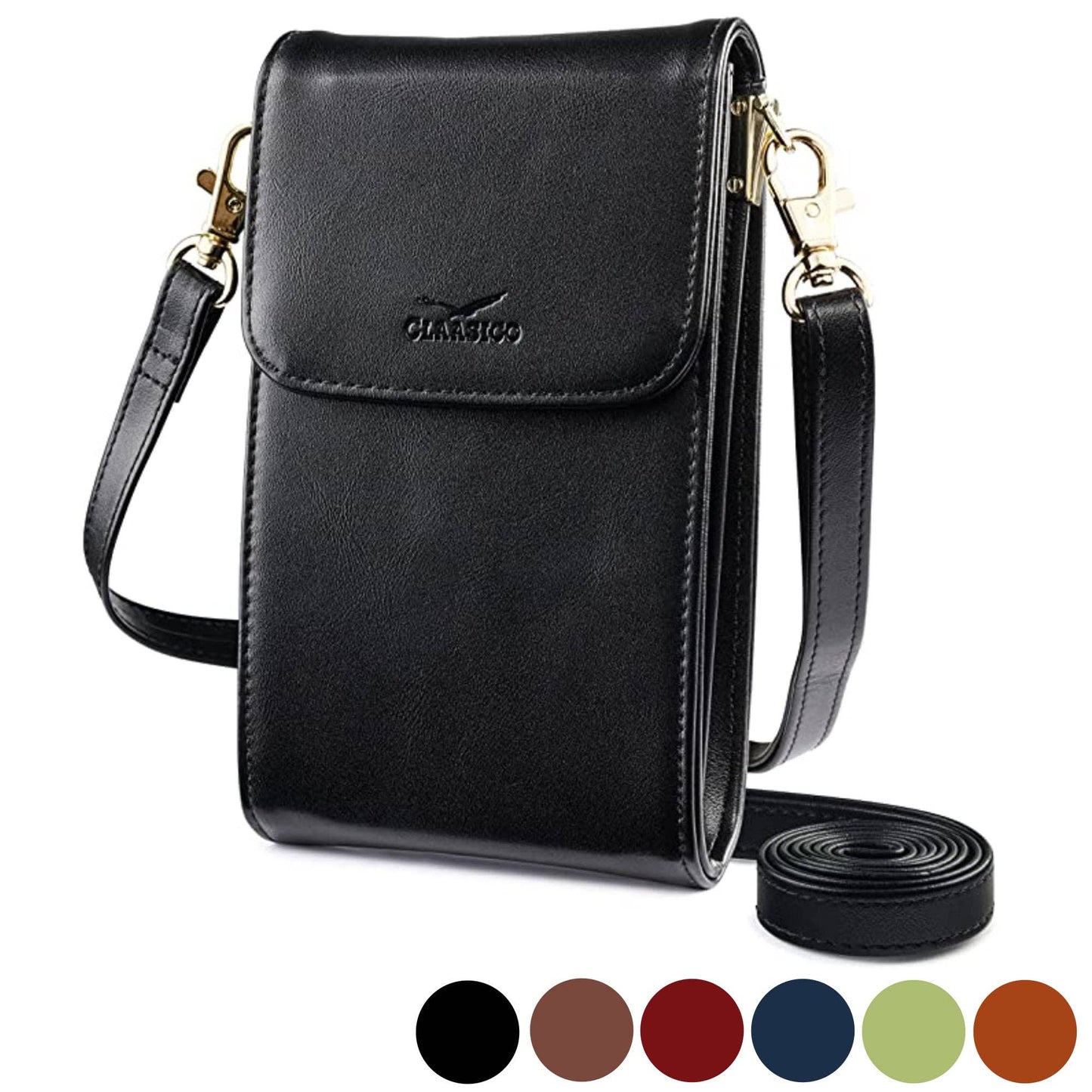 Crossbody Phone Wallet - Sleek and Compact Design: Nevy Blue