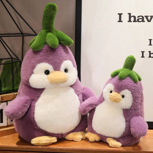 8-11" Eggplant Penguin Plush: 8-inch