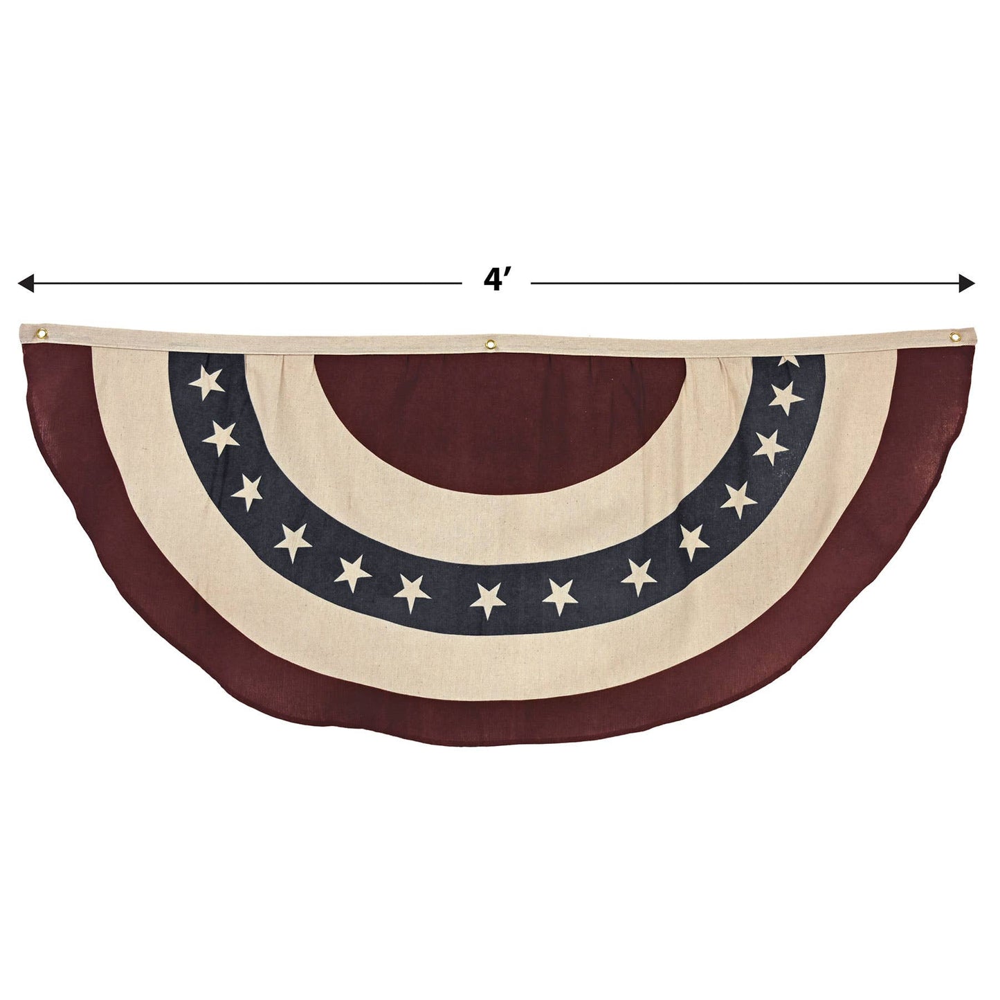4' Americana Fabric Bunting, bleed resistant