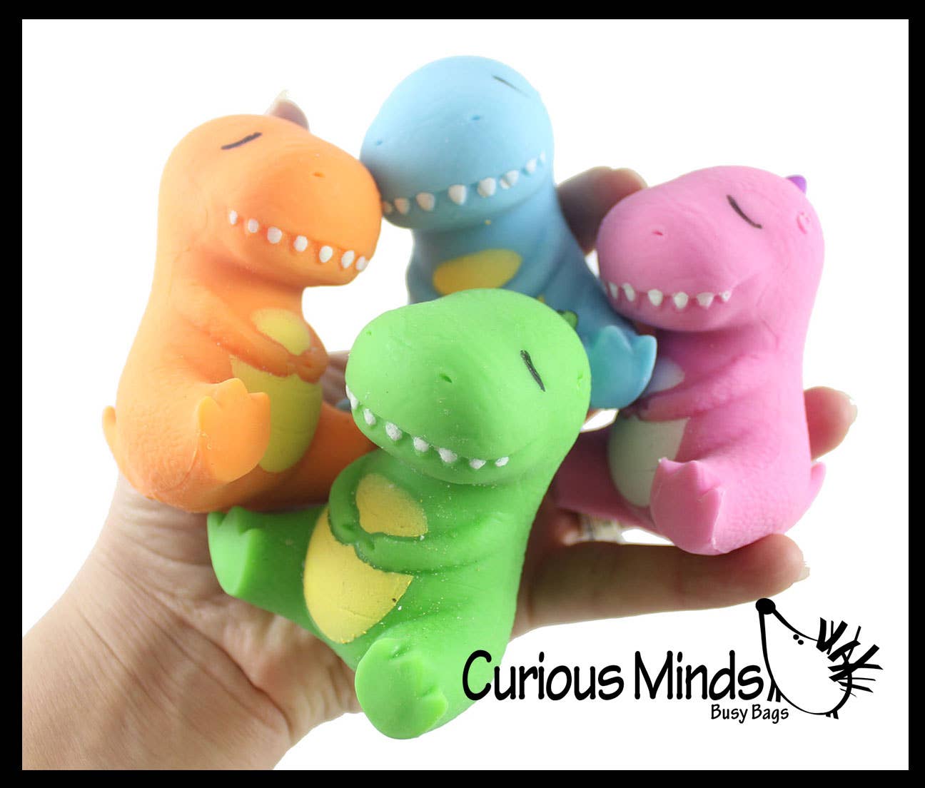 1 Dinosaur Soft Cream Doh Filled Stress Ball - Squishy Gooe