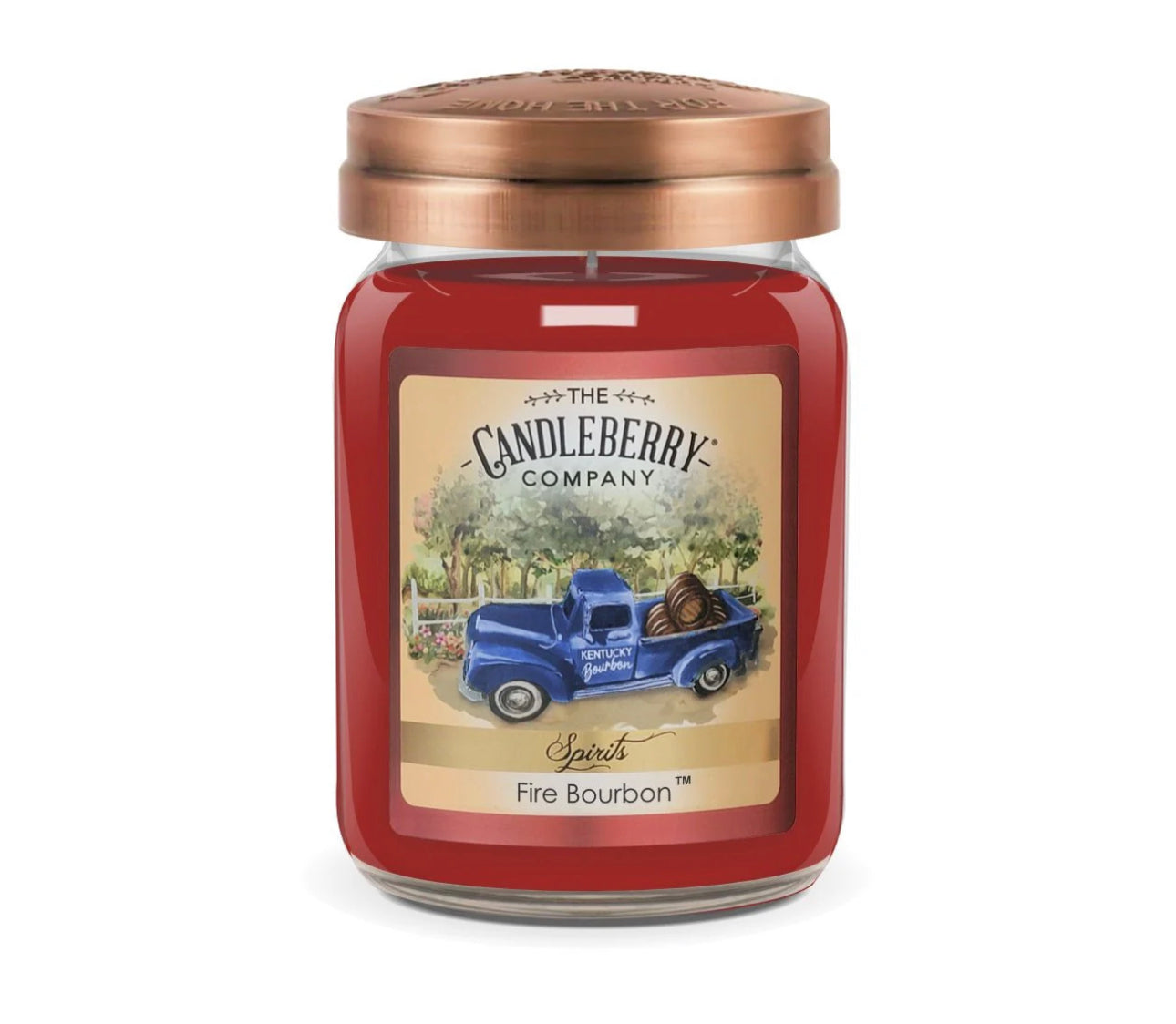 Fire Bourbon Large Jar Candle