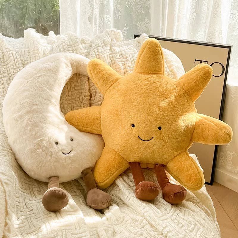 14" Sun and Moon Plush: Moon