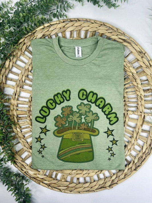 Lucky Charm Hat (T-Shirt): Tultex Sage / S