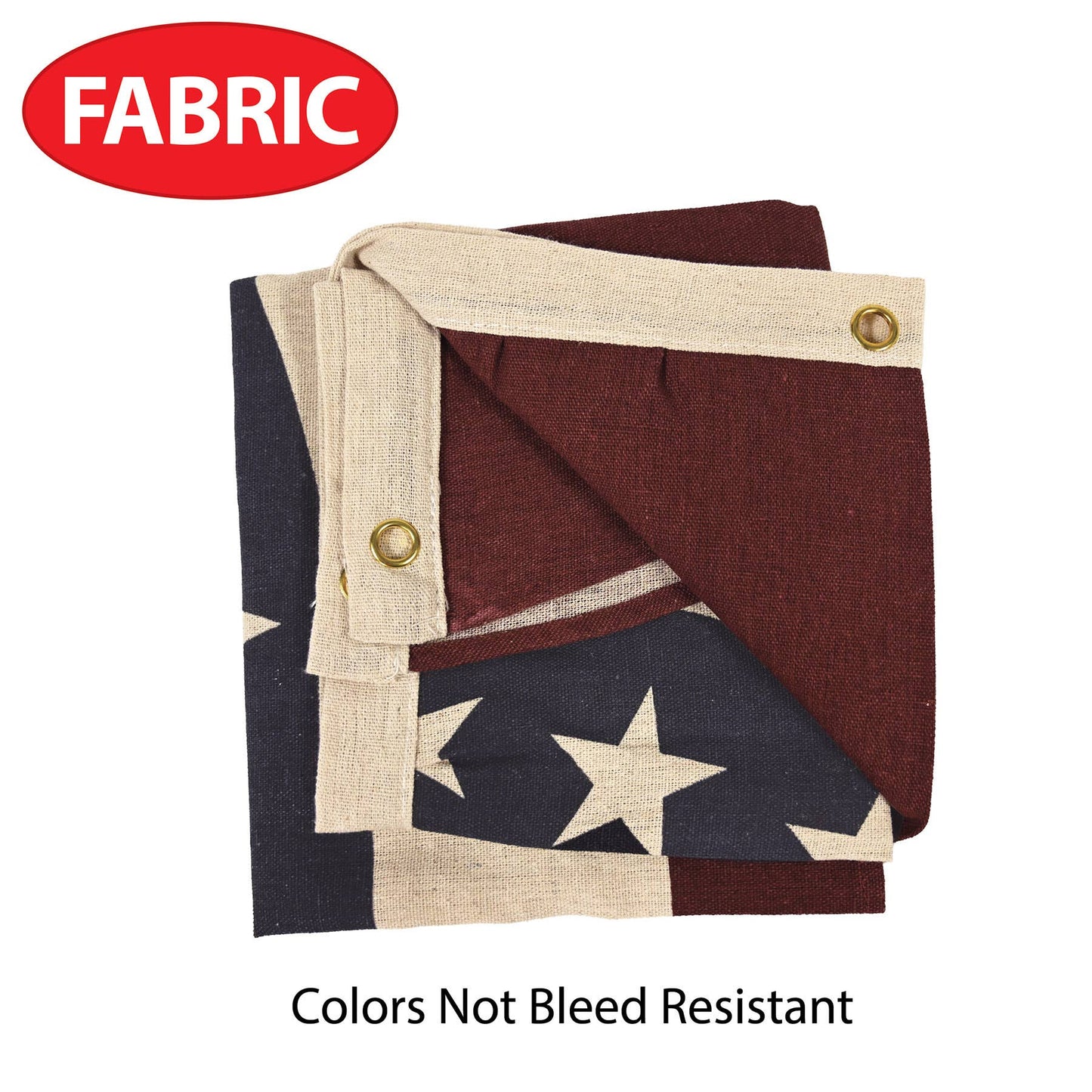 4' Americana Fabric Bunting, bleed resistant