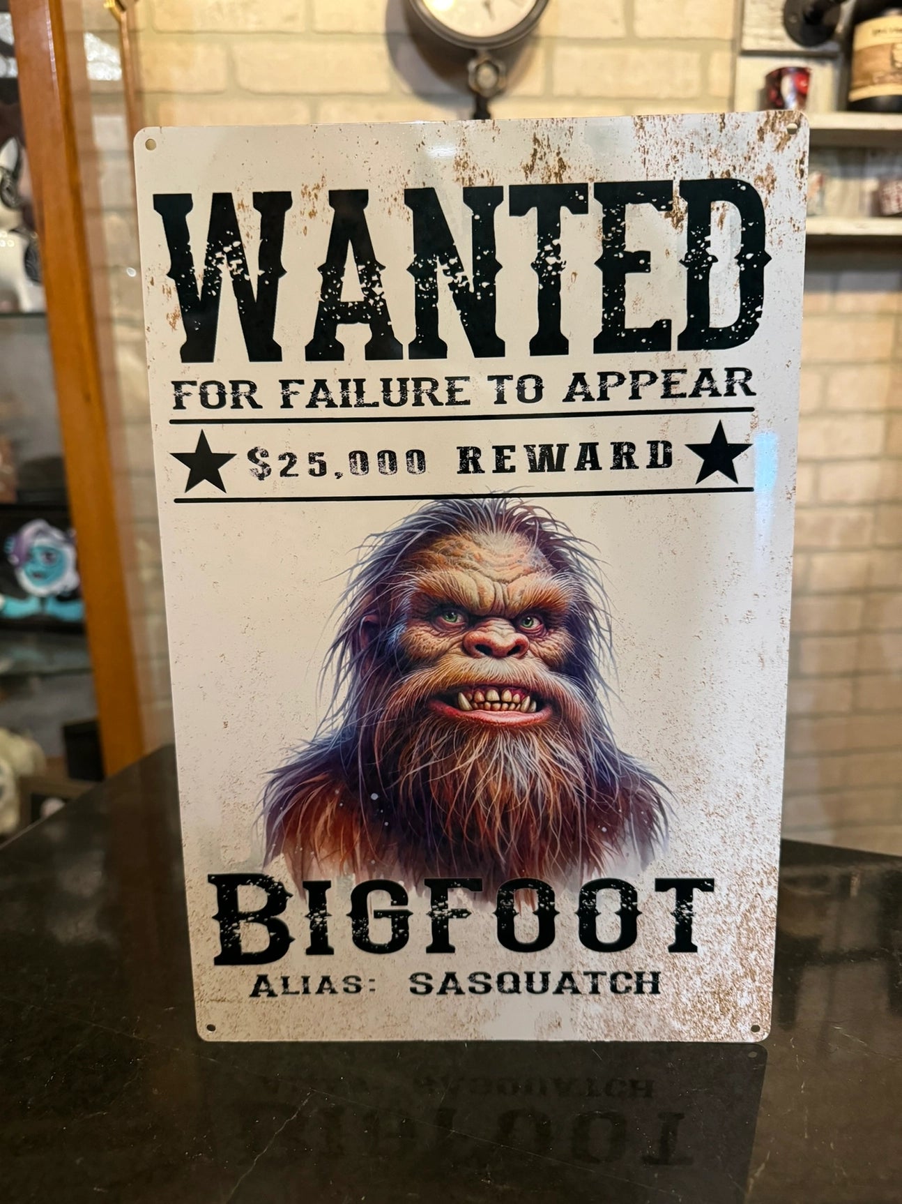 Bigfoot Wanted - Lightweight Sign