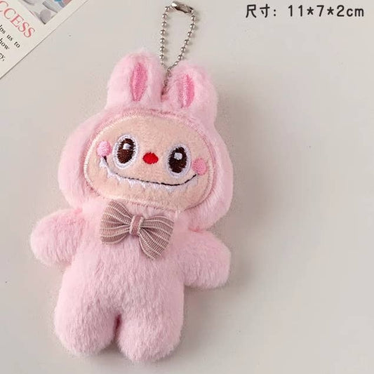 4.5"  Labubu Plushie Pendant/Keychain: Pink