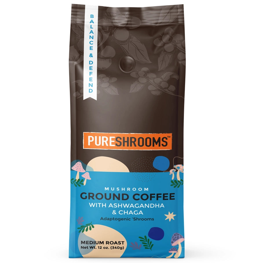 Pureshrooms Balance & Defend Mushroom Ground Coffee