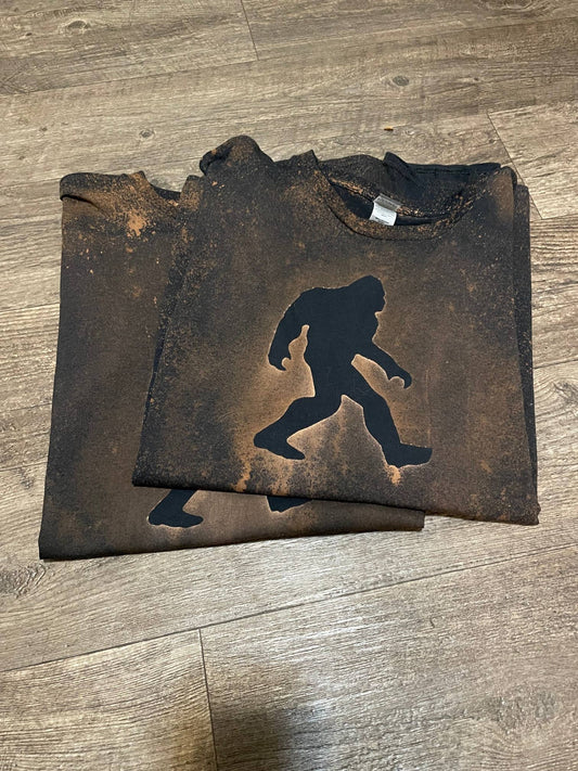Bigfoot silhouette T-shirt (black): 3X