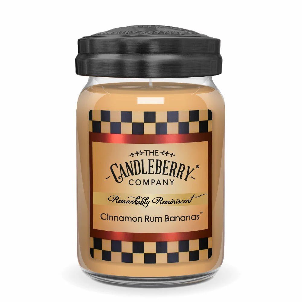 Cinnamon Rum Bananas Candleberry Large Jar